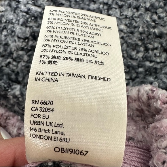 Free People Sweater Oversized Tunic Striped Small - Picture 7 of 9